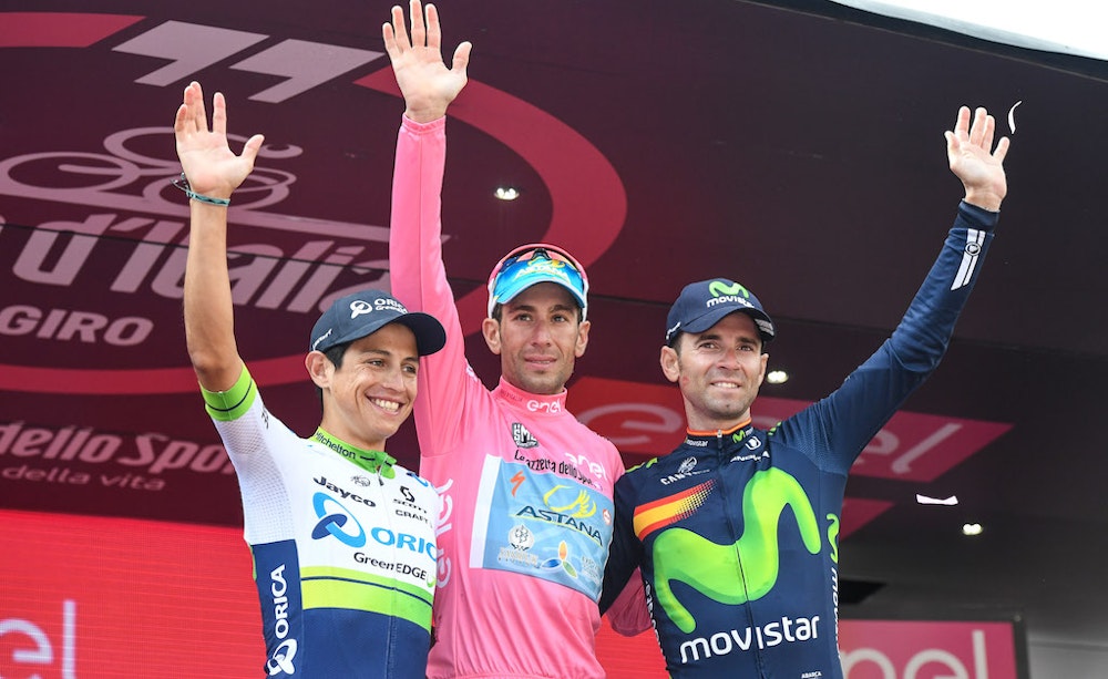 Giro d Italia podium 2016