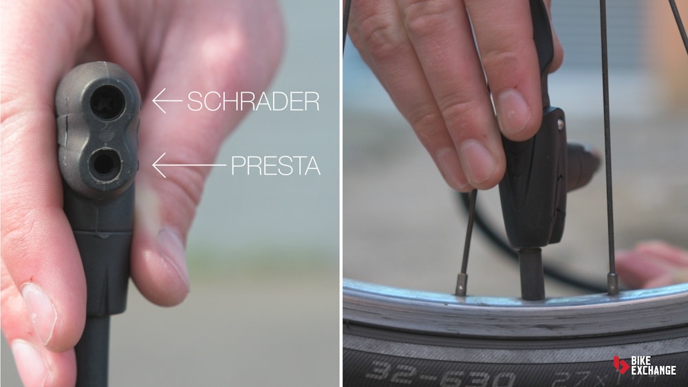 How to pump a bike tyre BikeExchange 2017 pump heads